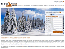 Tablet Screenshot of mammothrealtygroup.com